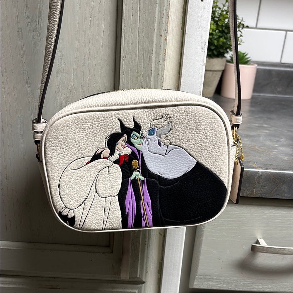 COACH x DISNEY Villains Motif Mini Leather Crossbody